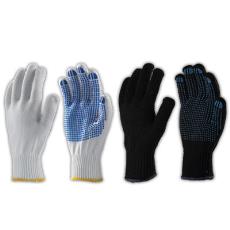 Nylon Knitted Seamless Gloves With Pvc Dots