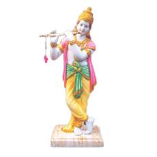 Intricately Designed Krishna Statue