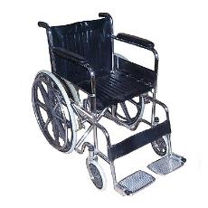 Chrome Plated Steel Finished Wheelchair