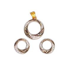 Round Shaped Gold Pendant