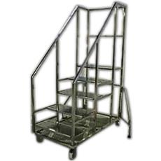 Fine Polished Stainless Steel Ladder