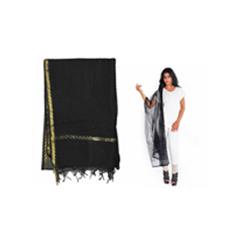 Intricately Designed Black Dupatta