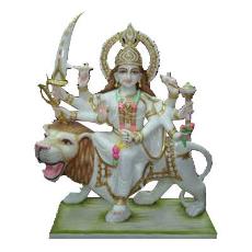 Marble Made Goddess Durga Statue