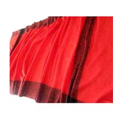 Red Coloured Wool Jacquard Shawl