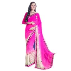 Pink Coloured Designer Saree