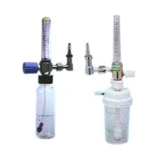 Oxygen Pipe Line Flow Meter With Humidifier Bottle