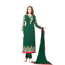 Green Coloured Designer Salwar Kameez