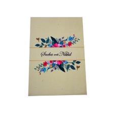 Floral Printed Wedding Card