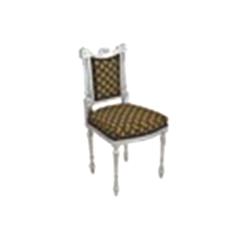 Teak Wood Chair With Silver Cladding