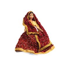 Lehenga Wearing Lady Doll