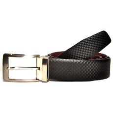 Black Coloured Formal Belt With Metal Buckle