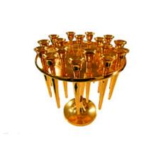 Golden Finished Candle Stand