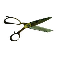 Steel Made Scissor With Brass Handle