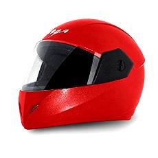 Red Coloured Full Face Helmet