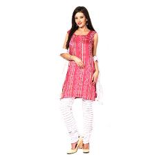 Peach Coloured Printed Salwar Kameez