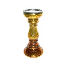 Intricately Designed Glass Candle Holder