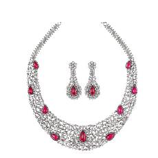 Diamond And Ruby Studded Jewellery Necklace