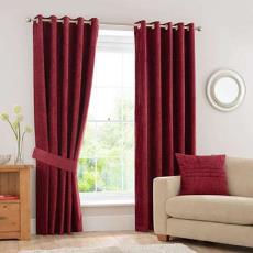 Maroon Coloured Home Furnishing Curtain