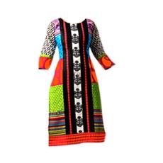 Printed Type Round Neck Kurti