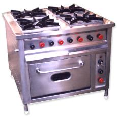 Four-Burner Continental Gas Oven