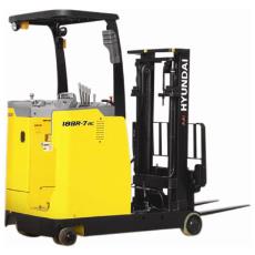 On Reach Truck With Dual Articulating Load Wheel