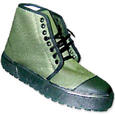 Green Color Non Leather Jungle Shoes