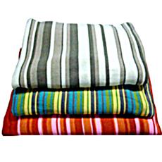 Striped Throws In Different Colored Stripes