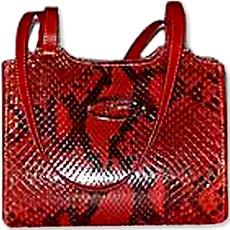 Red Designer Ladies Leather Handbag