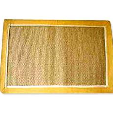 Yellow Bordered Coir Rug