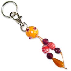 Trendy Beaded Key Rings