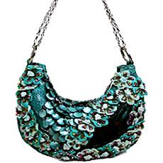 Spacious Sequin Embroidered Bag