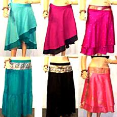 Stylish Designer Border Silk Skirts