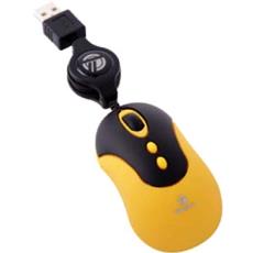 Ultra Mini 5-Button Usb Mouse With Retractable Cable