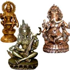 Polished Statues Of God And Goddesses