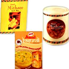 Range Of Amul Desserts