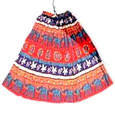 Ladies Skirt With Floral Designs