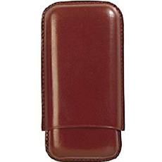 Sienna Leather Made Creased Cigar Carrying Case