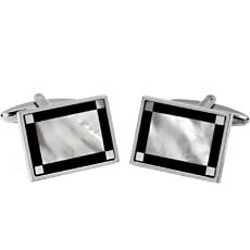 Smoked Mother Of Pearl Cufflinks