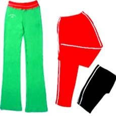 Lower Knits In Green, Red And Black Color