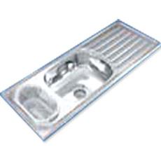 Rectangular 1145Mm X 460Mm Single Bowl With Veg Bowl Sink