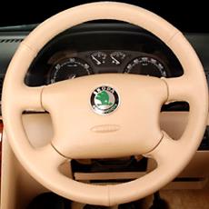 Leather Wrap Steering With 38Cm Diameter