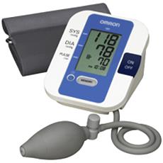 Manual Inflation Blood Pressure Monitor With Hypertension Indicator