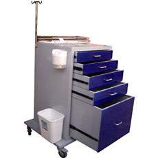 Dressing Trolley With Unique Glass Effect Safety Trays