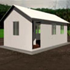 Project Site Office Cabin With Flat And Reverse `V` Shaped Roofs